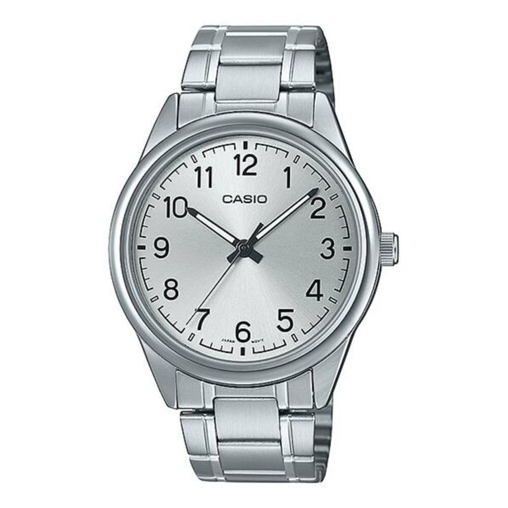Casio Men’s Silver Watch with Silver Dial - MTP-V005D-7B4UDF